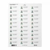 Golden Retriever Return Address Labels (Full Sheet)