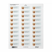 Golden Retriever Return Address Labels (Full Sheet)
