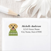 Golden Retriever Return Address Labels (Insitu)