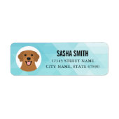 Golden Retriever Return Address Labels (Voorkant)