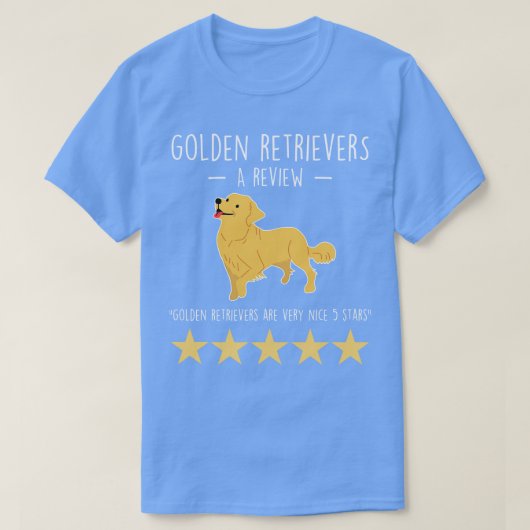Golden Retriever Review T-shirt (Design voorkant)