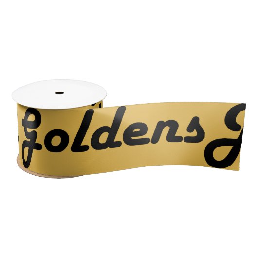 Golden Retriever Ribbon, gewoon liefdesgoden Satijnen Lint (Spoel)