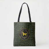 Golden Retriever Ringside Leather Patroon Tote Bag (Voorkant)