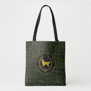 Golden Retriever Ringside Leather Patroon Tote Bag