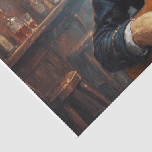 Golden Retriever Rockstar - Hor. - Ontkoppeling - Tissuepapier (Detail)