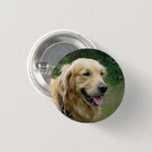 Golden Retriever Ronde Button 3,2 Cm (Voorkant /achterkant)