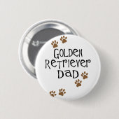Golden Retriever Ronde Button 5,7 Cm (Voorkant /achterkant)