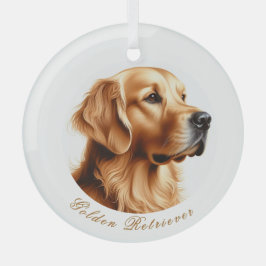 Golden Retriever Round Ornament
