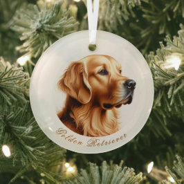 Golden Retriever Round Ornament