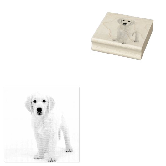 Golden Retriever Rubberstempel (Gestempeld)