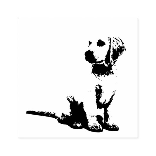 Golden Retriever Rubberstempel (Afrduk)