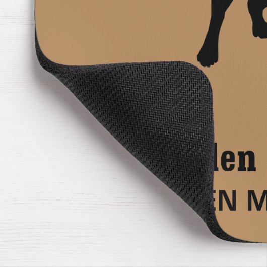 Golden Retriever Rule Mousepad Muismat (Hoek)