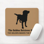 Golden Retriever Rule Mousepad Muismat (Met muis)