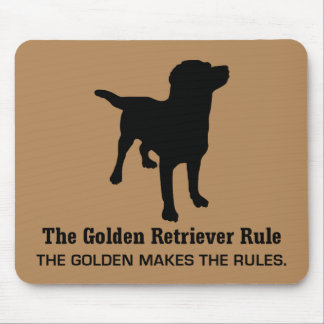 Golden Retriever Rule Mousepad Muismat