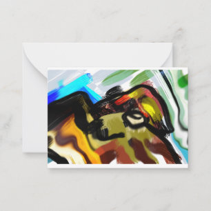 Golden Retriever Run Free Notitiekaartje