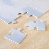 Golden Retriever Rustic Cabin Santa Hat Christmas Legpuzzel (Zijkant)