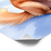 Golden Retriever Rustic Cabin Santa Hat Christmas Perfect Poster (Hoek)