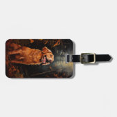 Golden Retriever 's nachts Bagagelabel (Voorkant horizontaal)