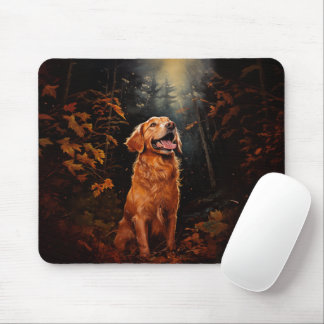 Golden Retriever 's nachts Muismat