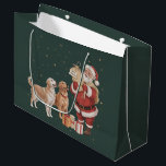 Golden Retriever Santa Christmas Dog Mom Groot Cadeauzakje<br><div class="desc">Golden Retriever Santa Christmas Dog Mom</div>
