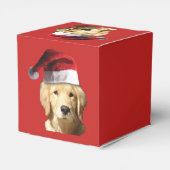 Golden Retriever Santa Claus Bedankdoosjes (Achterkant)