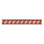 Golden Retriever Santa Claus Grosgrain Lint (Voorkant)