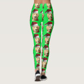 Golden Retriever Santa Claus Leggings (Achterkant)