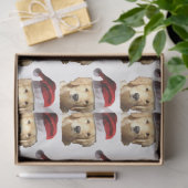 Golden Retriever Santa Claus Tissuepapier (Geschenk)