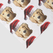 Golden Retriever Santa Claus Tissuepapier (Detail)