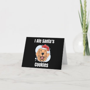 Golden Retriever Santa Dog Feestdagen Kaart
