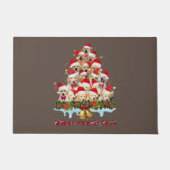 Golden Retriever Santa Hat Xmas Dogs Merry Christm Deurmat (Voorkant)