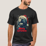 Golden Retriever Santa Merry Christmas Hondenliefh T-shirt<br><div class="desc">Golden Retriever Santa Merry Christmas Hondenliefhebber Pajama</div>