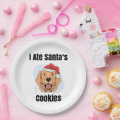 Golden Retriever Santa Papieren Bordje (Feest)