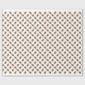 Golden Retriever Santa Paws Cadeaupapier (Vlak)