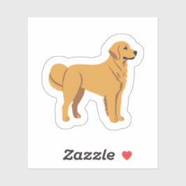 Golden Retriever | Schattigee hond puppy Sticker