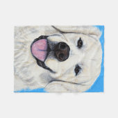 Golden Retriever schilderen Fleece Deken (Voorkant (Horizontaal))