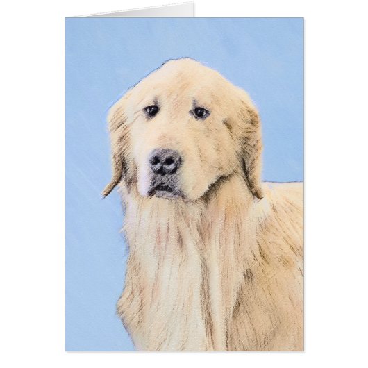 Golden Retriever schilderen - Kute Original Dog Ar (Voorkant)