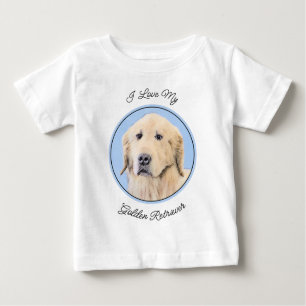 Golden Retriever schilderen - Kute Original Dog Ar