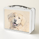 Golden Retriever schilderen - Kute Original Dog Ar (Achterkant)