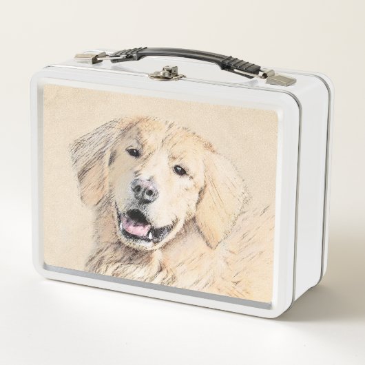 Golden Retriever schilderen - Kute Original Dog Ar (Voorkant)