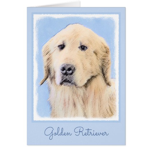 Golden Retriever schilderen - Kute Original Dog Ar (Voorkant)