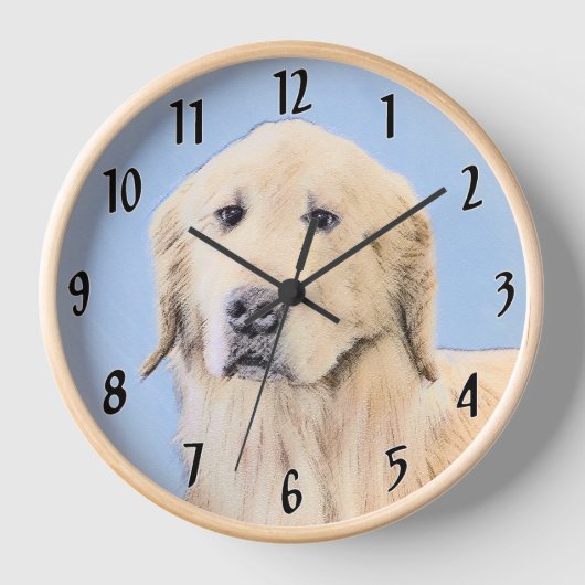 Golden Retriever schilderen - Kute Original Dog Ar (Voorkant)