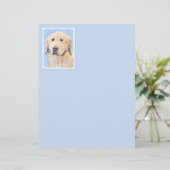 Golden Retriever schilderen - Kute Original Dog Ar (Staand voorkant)