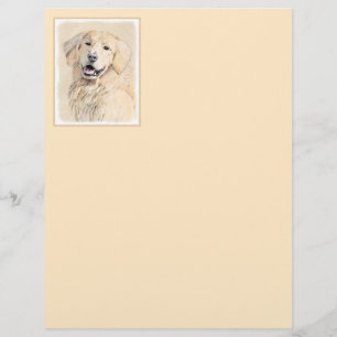 Golden Retriever schilderen - Kute Original Dog Ar