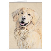 Golden Retriever schilderen - Kute Original Dog Ar (Voorkant)