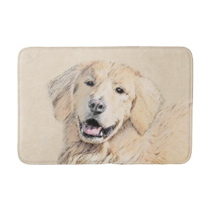 Golden Retriever schilderen - Kute Original Dog Ar Badmat