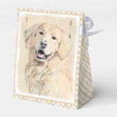 Golden Retriever schilderen - Kute Original Dog Ar Bedankdoosjes (Achterkant)