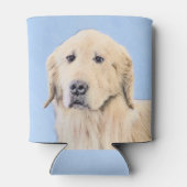 Golden Retriever schilderen - Kute Original Dog Ar Blikjeskoeler (Achterkant)