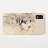 Golden Retriever schilderen - Kute Original Dog Ar Case-Mate iPhone Case (Achterkant (horizontaal))