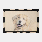 Golden Retriever schilderen - Kute Original Dog Ar Deurmat (Voorkant)